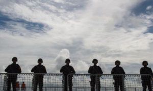 China melakukan tahapan latihan rutin di Laut Cina Selatan.