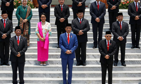 [Berita Foto] Mengintip Pelantikan Kabinet Indonesia Maju